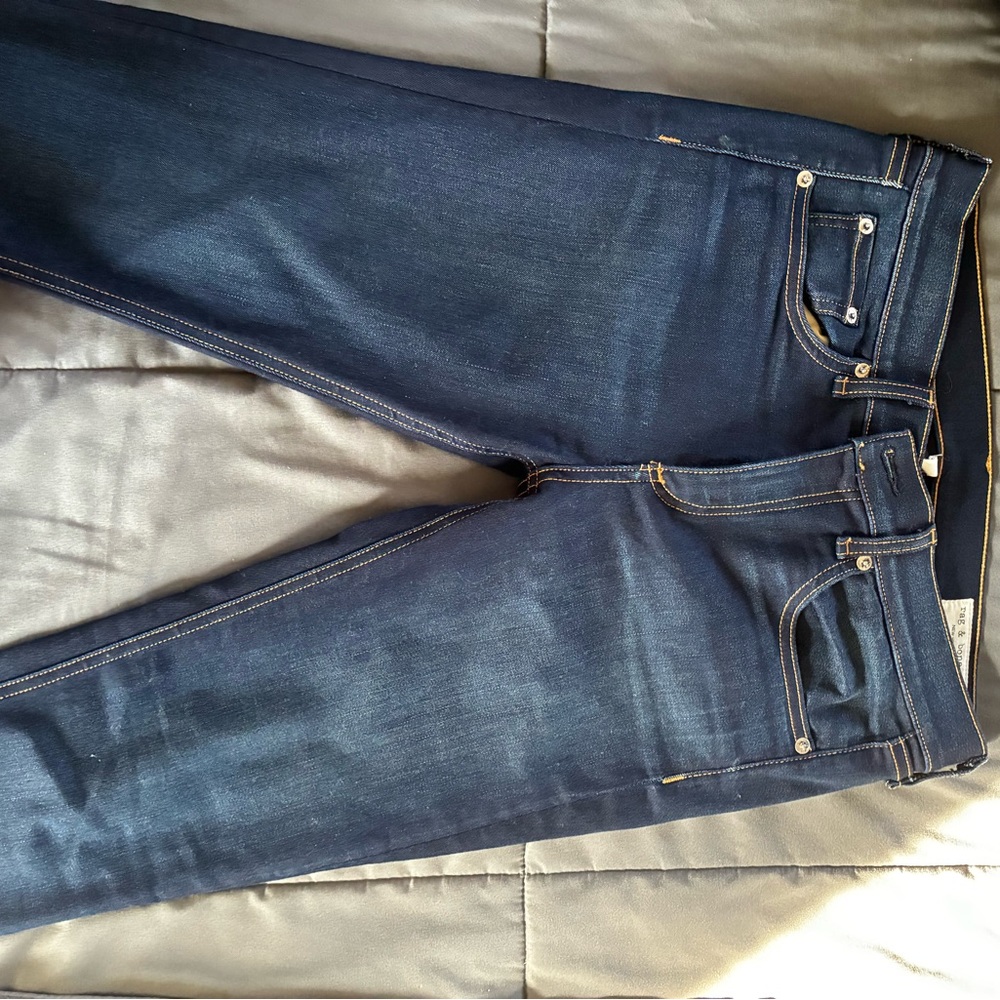 rag & bone Dark Blue Skinny Jeans